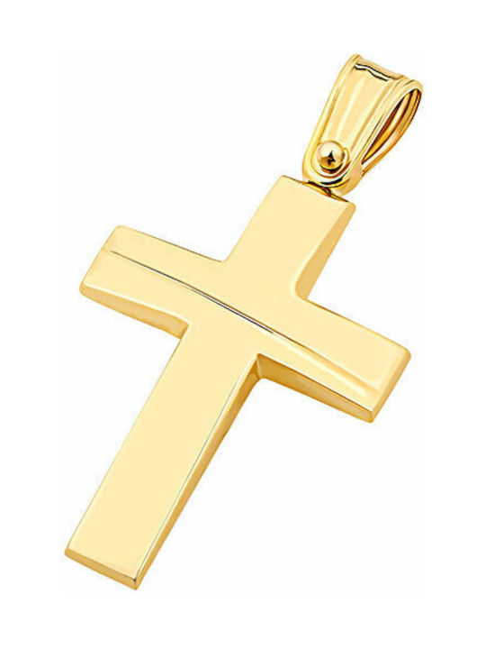 Herren Gold Kreuz 14K