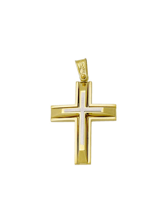 Gold Cross 14K Double Sided