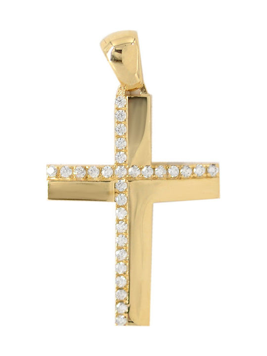 Women's Cross from Gold Plated Silver