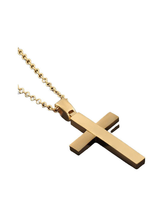 Gold Kreuz 14K mit Kette