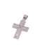 Women's White Gold Cross 14K