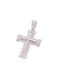 Women's White Gold Cross 14K