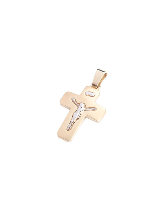 Women's Rose Gold Cross 14K with the Crucified