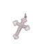 Men's White Gold Cross 14K with the Crucified