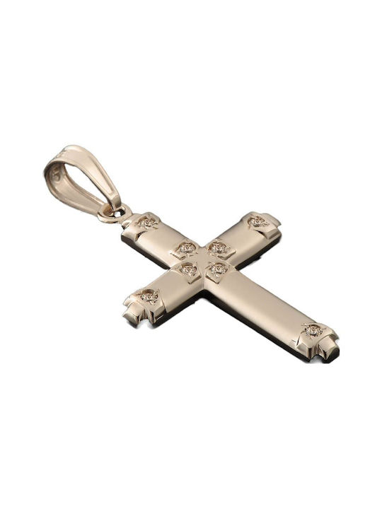 Women's White Gold Cross 14K with Chain