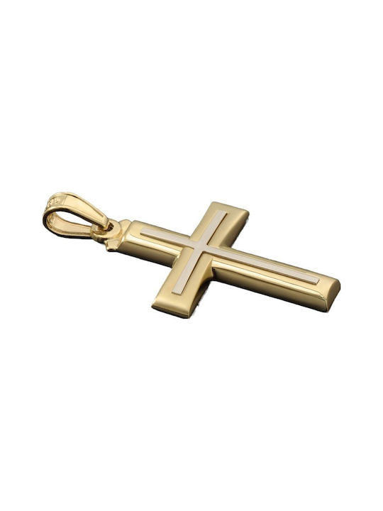 Gold Kreuz 14K mit Kette