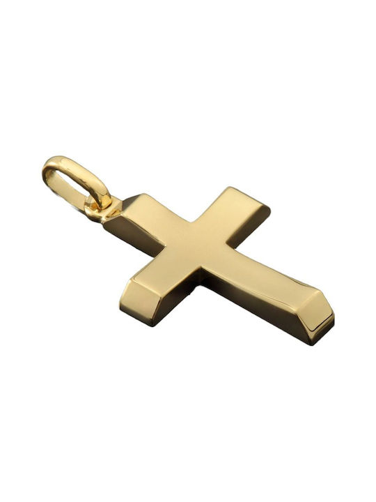 Gold Kreuz 14K mit Kette