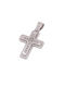 Women's White Gold Cross 14K