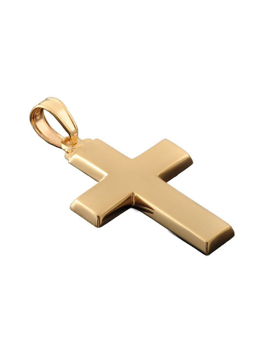 Damen Gold Kreuz 14K mit Kette