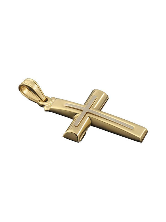 Gold Kreuz 14K mit Kette