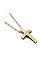 Damen Gold Kreuz 14K mit Kette