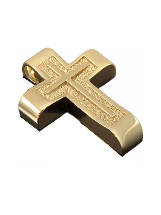 Gold Kreuz 14K mit Kette