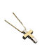 Gold Kreuz 14K mit Kette