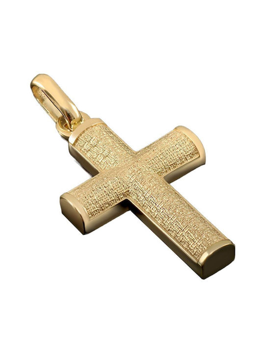 Gold Kreuz 14K mit Kette