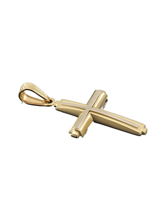 Gold Kreuz 14K mit Kette