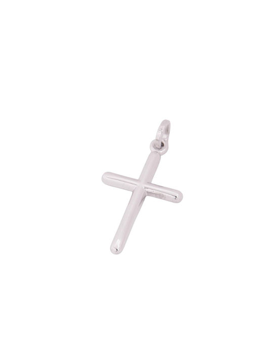 Women's White Gold Cross 14K