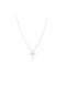 White Gold Cross 14K with Chain