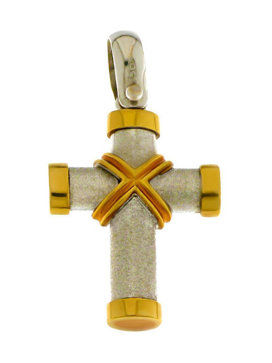 Q-Jewellery Herren Gold Kreuz 18K