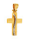 Q-Jewellery Damen Gold Kreuz 18K