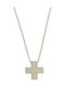 Q-Jewellery Cross from Steel with Chain