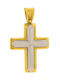 Q-Jewellery Herren Gold Kreuz 18K