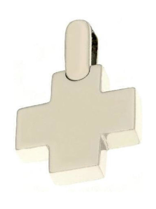 Q-Jewellery White Gold Cross 18K