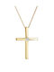 Gold Kreuz 14K mit Kette