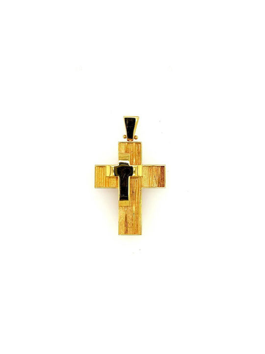 Herren Gold Kreuz 14K