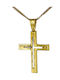 Herren Gold Kreuz 14K