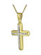 Damen Gold Kreuz 14K