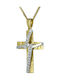 Damen Gold Kreuz 14K