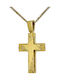 Men's Gold Cross 14K with the Crucified