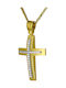 Damen Gold Kreuz 14K