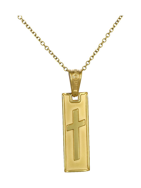 Herren Gold Kreuz 9K