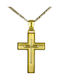 Herren Gold Kreuz 14K