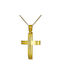 Herren Gold Kreuz 14K