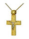 Herren Gold Kreuz 14K mit dem Gekreuzigten