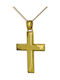 Herren Gold Kreuz 14K