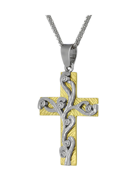 Damen Gold Kreuz 14K