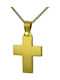 Herren Gold Kreuz 18K