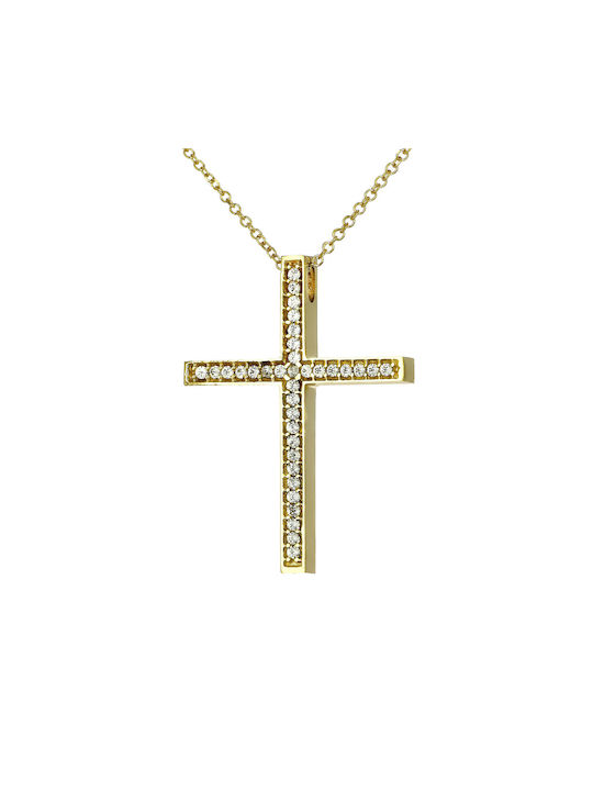 Femeiesc Aur Cruce 14K