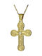 Damen Gold Kreuz 18K