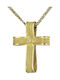 Damen Gold Kreuz 18K