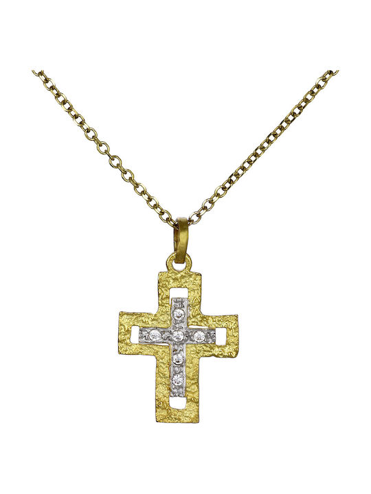 Femeiesc Aur Cruce 14K