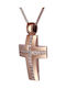 Women's Rose Gold Cross 14K