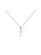 Women's White Gold Cross 14K