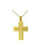 Herren Gold Kreuz 14K