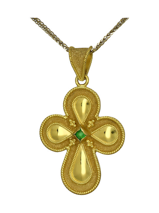 Damen Gold Kreuz 18K