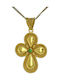 Damen Gold Kreuz 18K