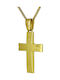 Herren Gold Kreuz 14K